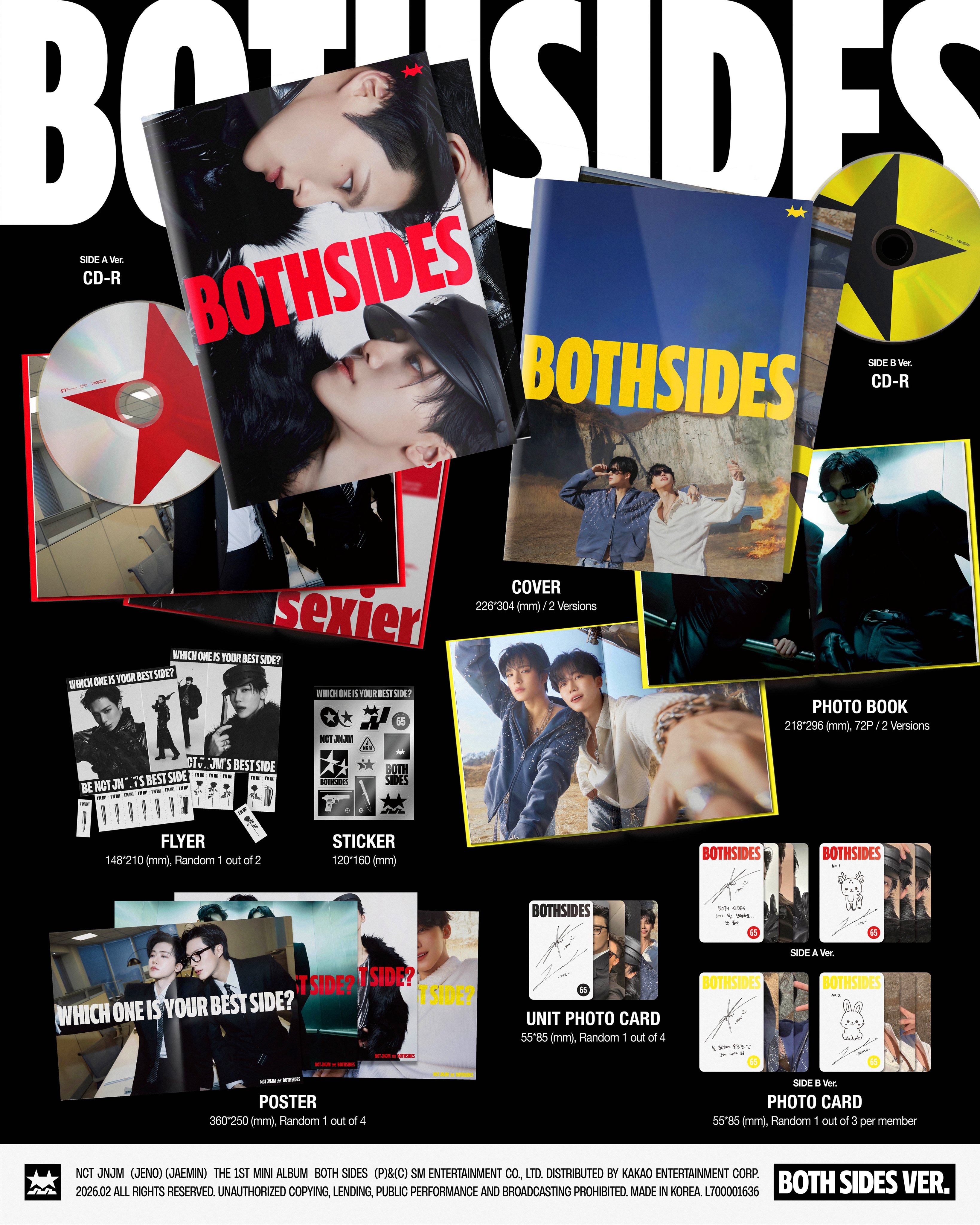 アイドル NCT JNJM BOTHSIDES BESTSIDESver. 26cm NCT JNJM - BOTH SIDES (BOTH SIDES Ver.) | Musica
